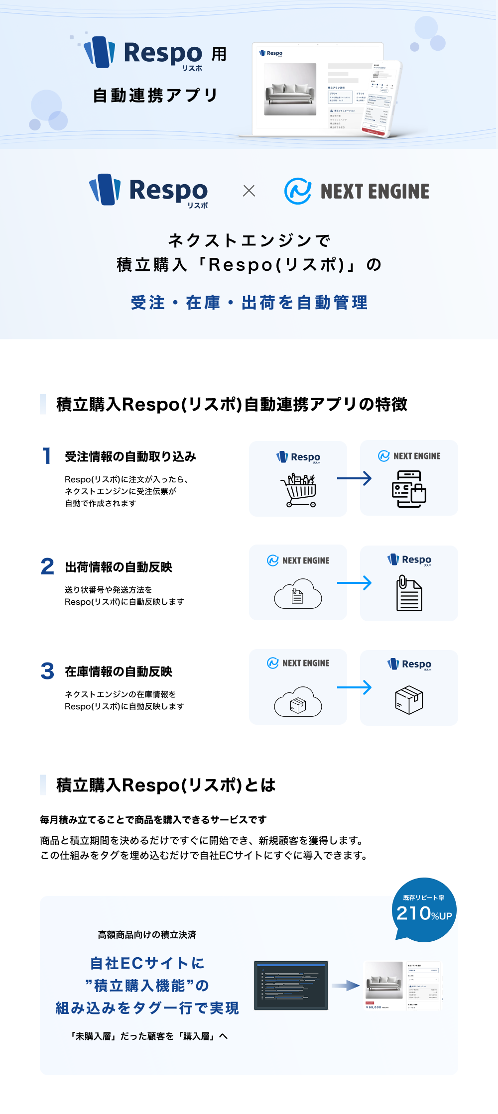 積立購入リスポ 自動連携アプリ