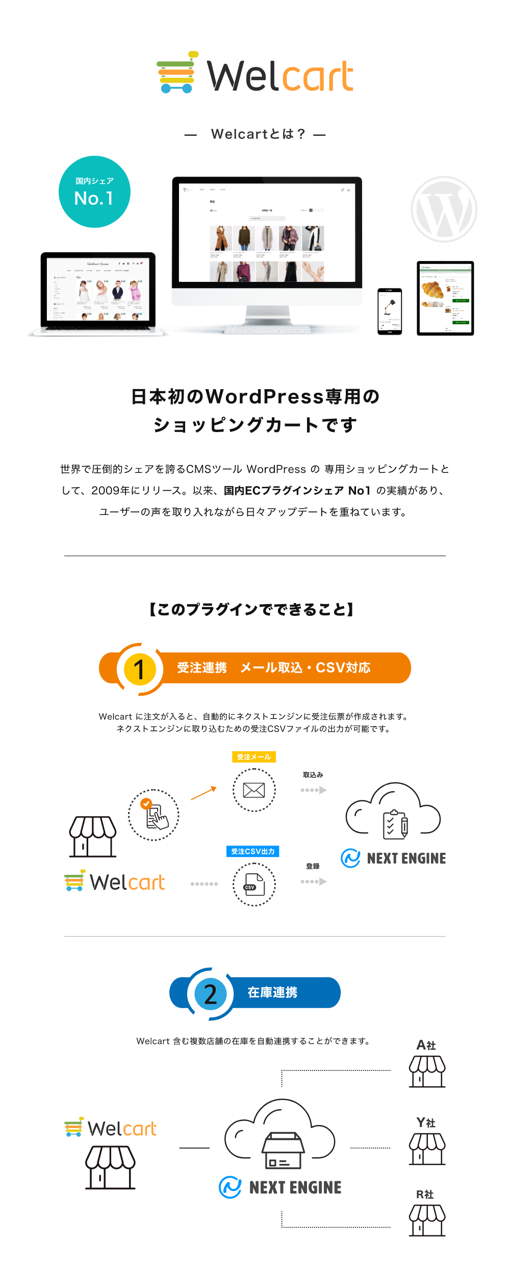 Welcartｘネクストエンジン連携プラグイン