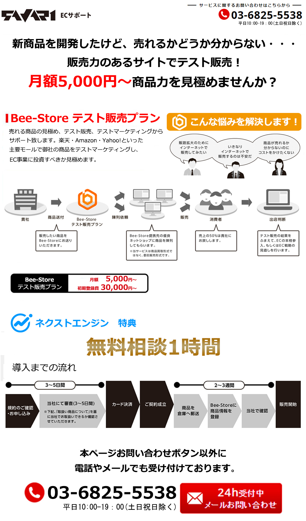 テスト販売プラン │ ネットショップ運営代行サヴァリ