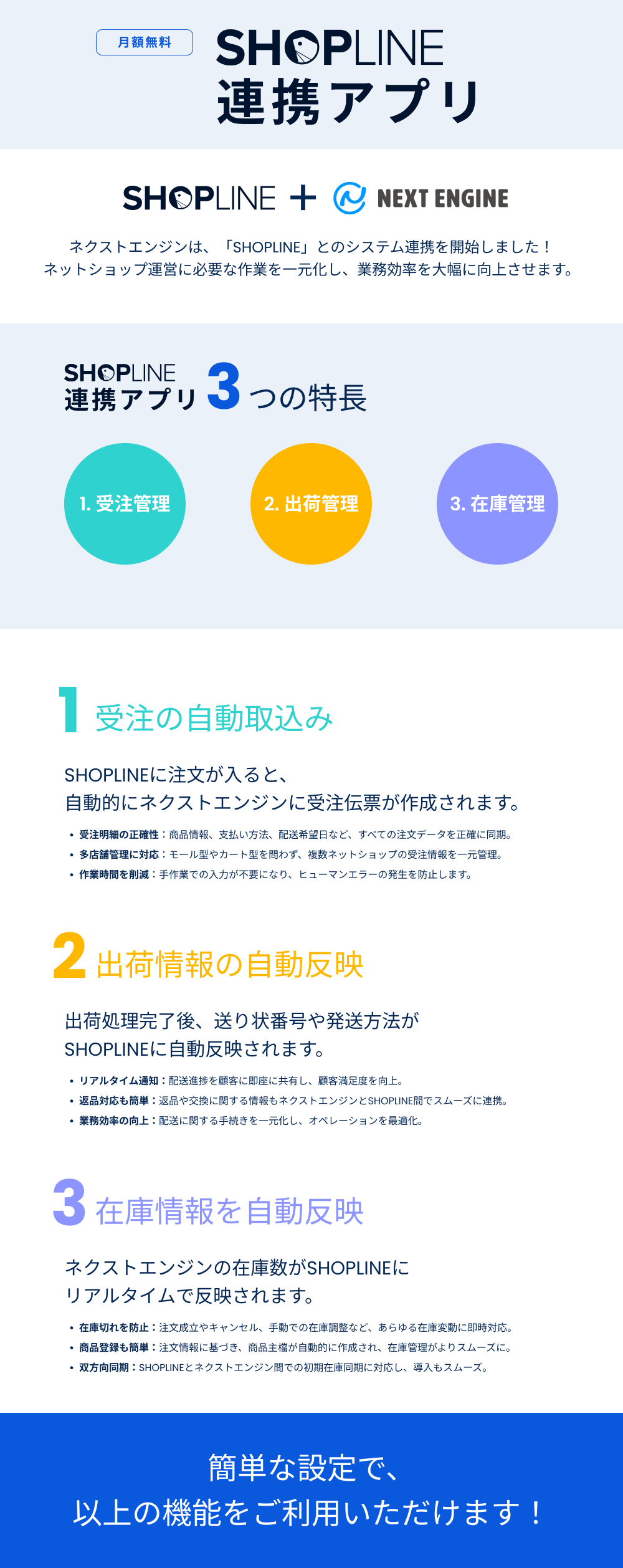 SHOPLINE連携アプリ