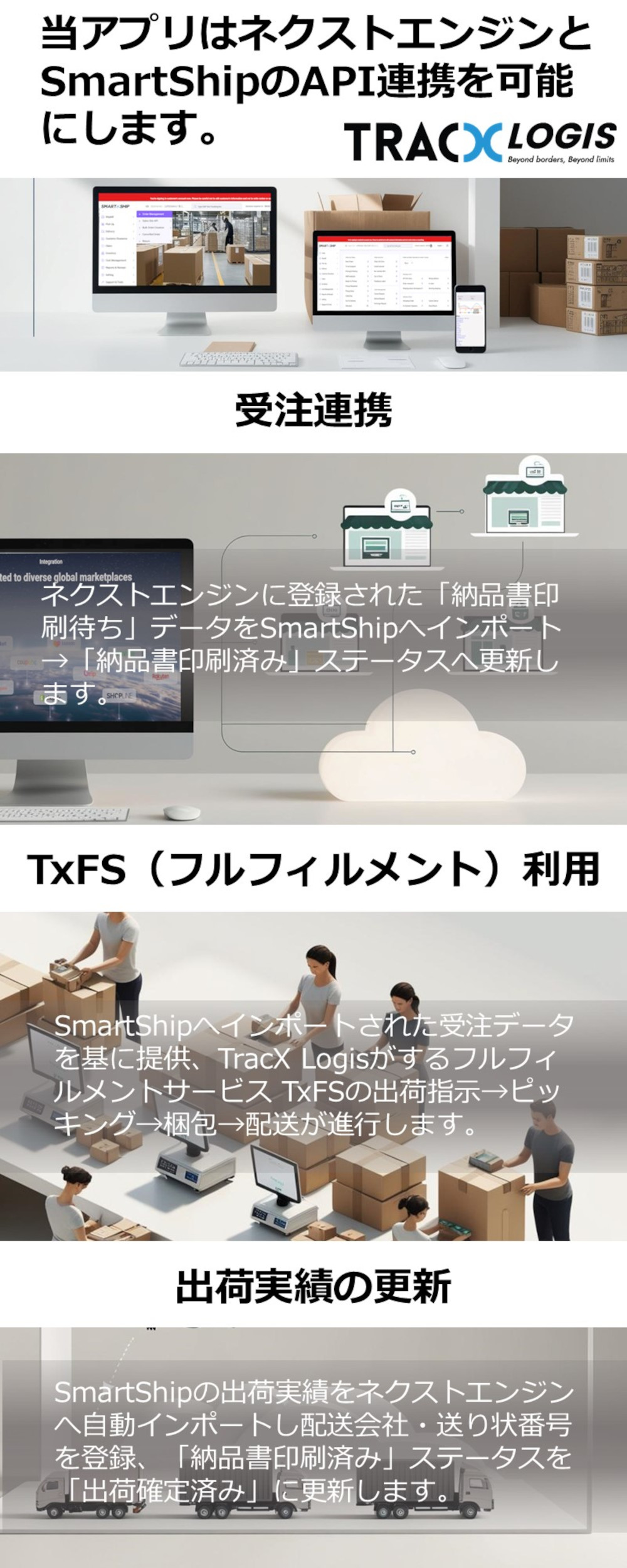 SmartShip by TracX Logis：API連携