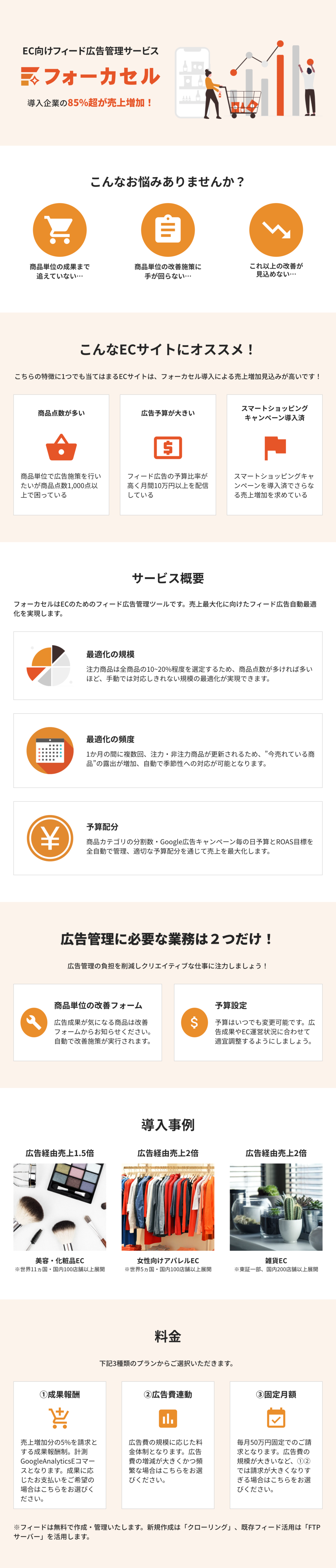 フォーカセル | フィード広告経由の売上最大化ソリューション