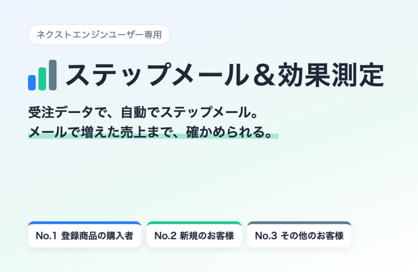 ステップメール＆効果測定