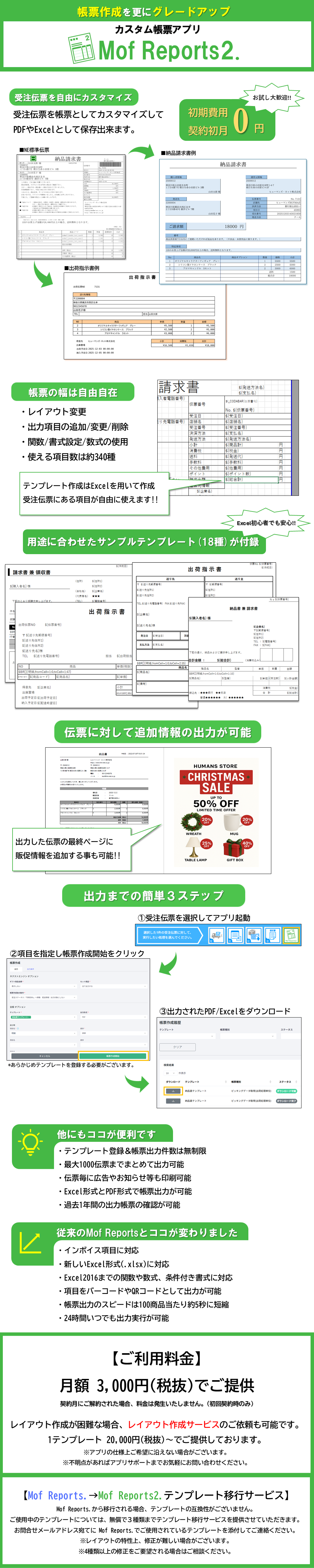 カスタム帳票アプリ「Mof Reports2.」