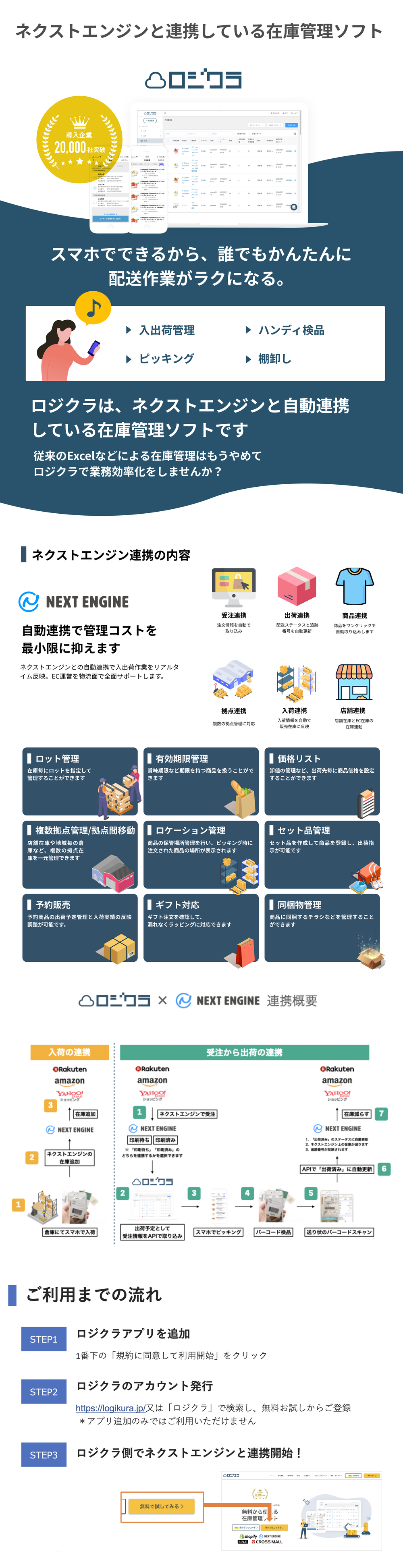 「ロジクラ｜在庫管理ソフト」