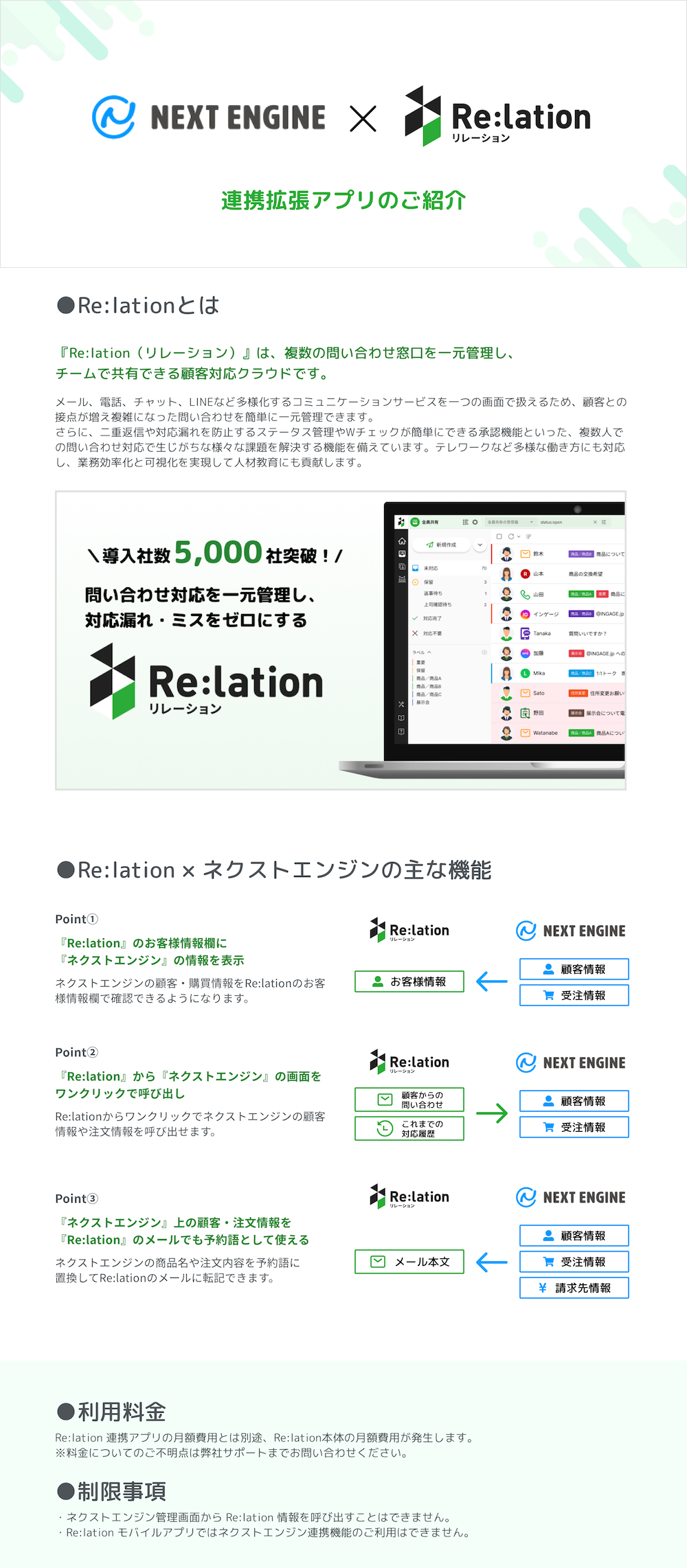 Re:lation 連携アプリ